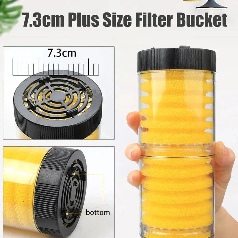220V 5-in-1 Geräuschloser Filter für Aquarien und Teiche