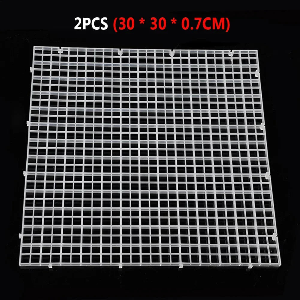 2 Pieces Gravel Grid Divider Plate for Aquarium – Fish Tank Divider