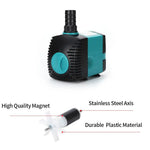 Submersible Pump 3-60W for Ponds and Aquariums – Quiet, 220V-240V/110V