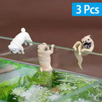 Mini Hund Figurine für Aquarium Dekoration – 1-3 Stück