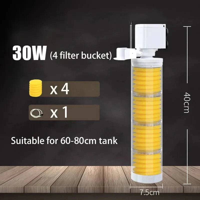 220V 5-in-1 Aquarium and Turtle Tank Filter Water Pump - Accessories