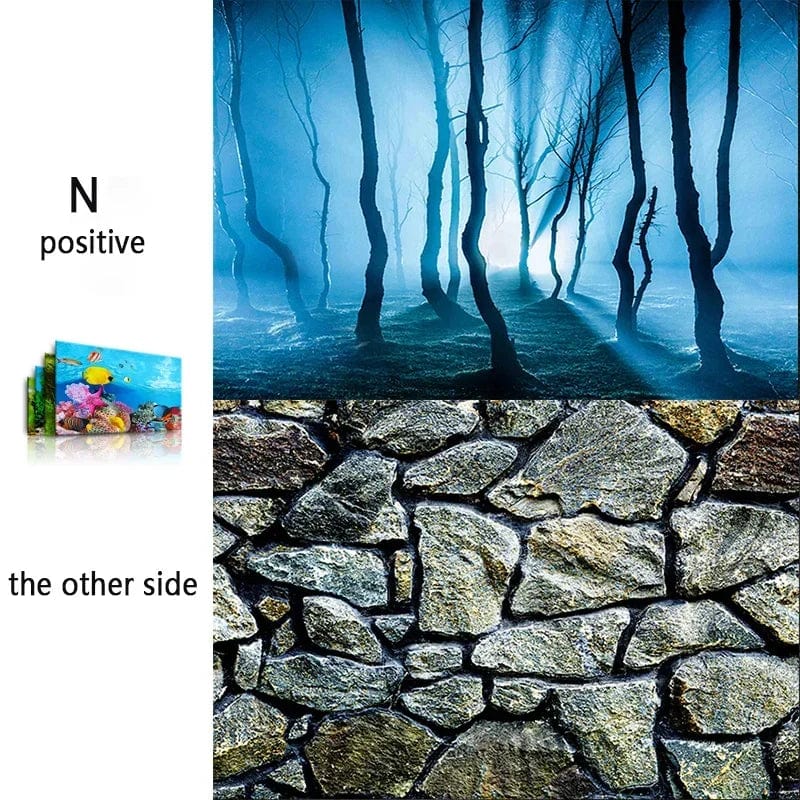 3D Ocean Theme for Aquariums - Wall Stickers and Poster Accessories