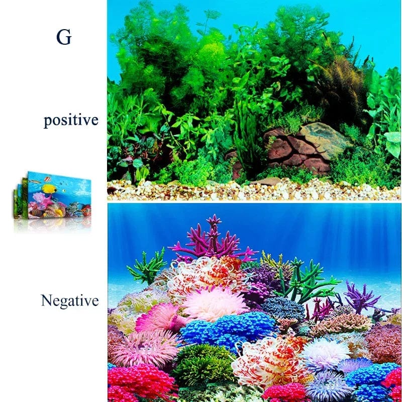 3D Ocean Theme for Aquariums - Wall Stickers and Poster Accessories