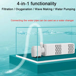 4-in-1 Unterwasserpumpe für Aquarien – Filter, Luftbläser und Wasserwechsel 220V