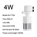 Versatile 4-in-1 Aquarium Filter Pump for Fish Tanks with Air Supply