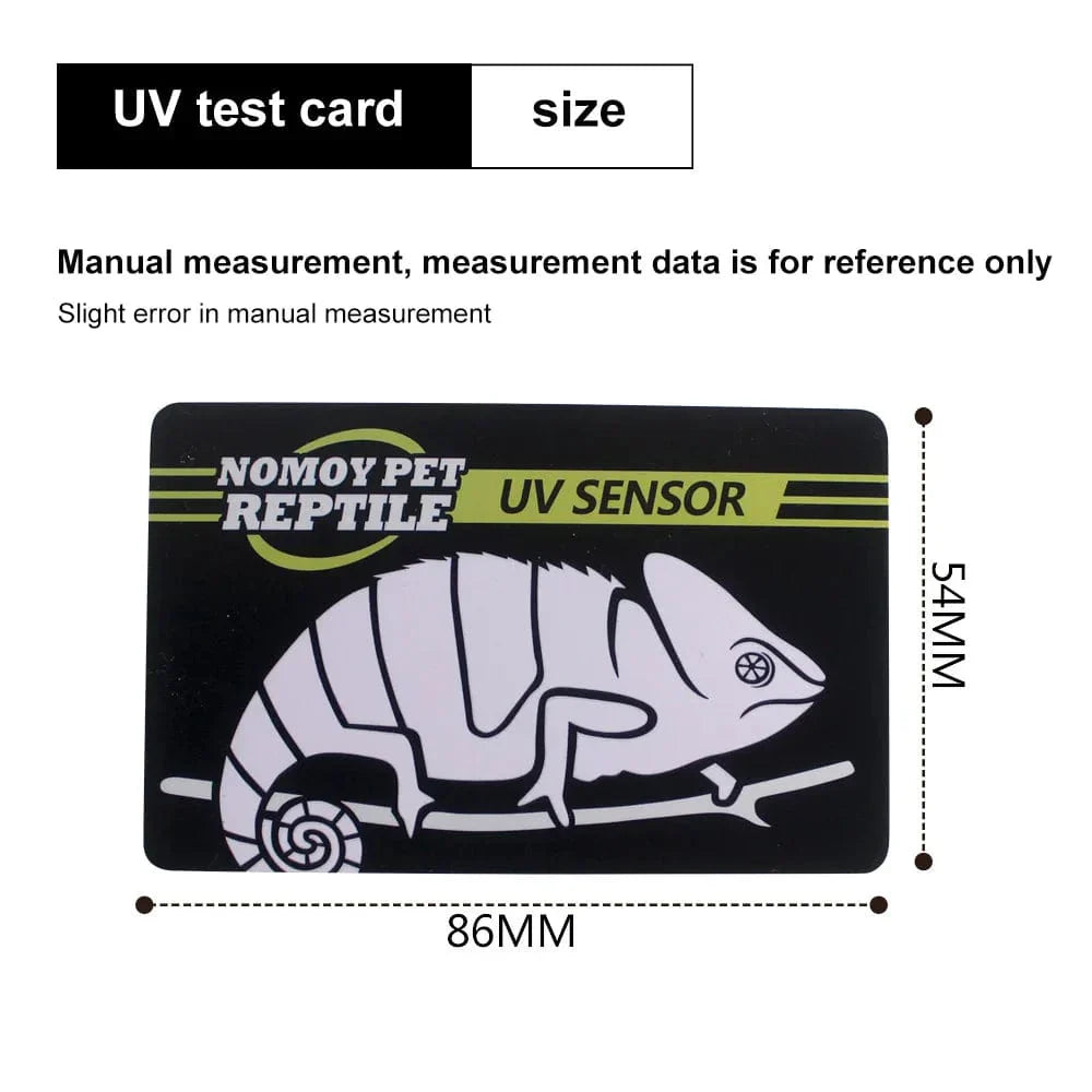 UVB Tester for Reptiles - 5-1 Piece UVA UVB Lamp Test Card
