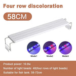 Erweiterbare LED-Aquarienbeleuchtung für Pflanzen, 28-58 cm, 220V