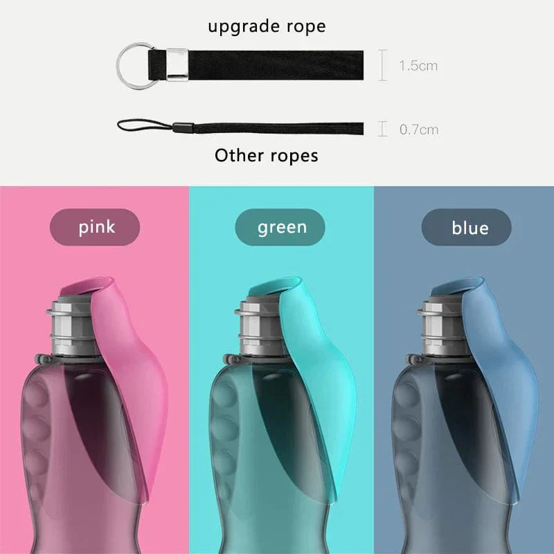 800ml Multifunctional Water Bottle for Dogs and Cats