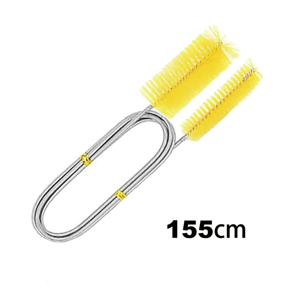 Flexible Reinigungsbürste für Aquarienrohre – Edelstahl & Nylon