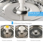 Smart Automatic Pet Water Fountain with LED and 2.4L Capacity