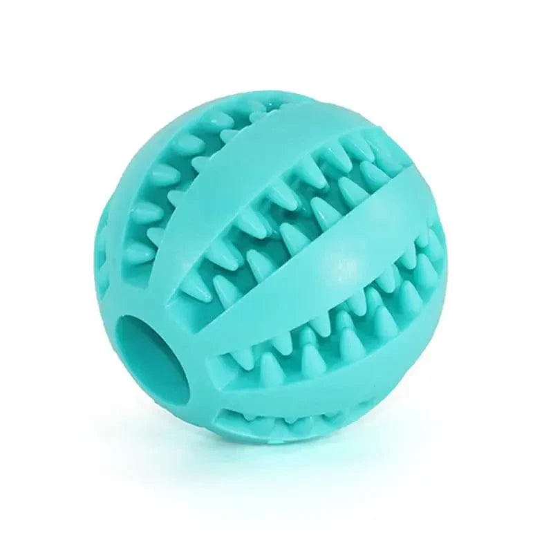 Interactive Rubber Ball for Dogs - Dental Cleaning Toy for Small and Large Dogs as well as Cats