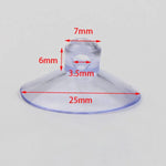 10-piece set of black suction cups for attaching air hoses in the aquarium