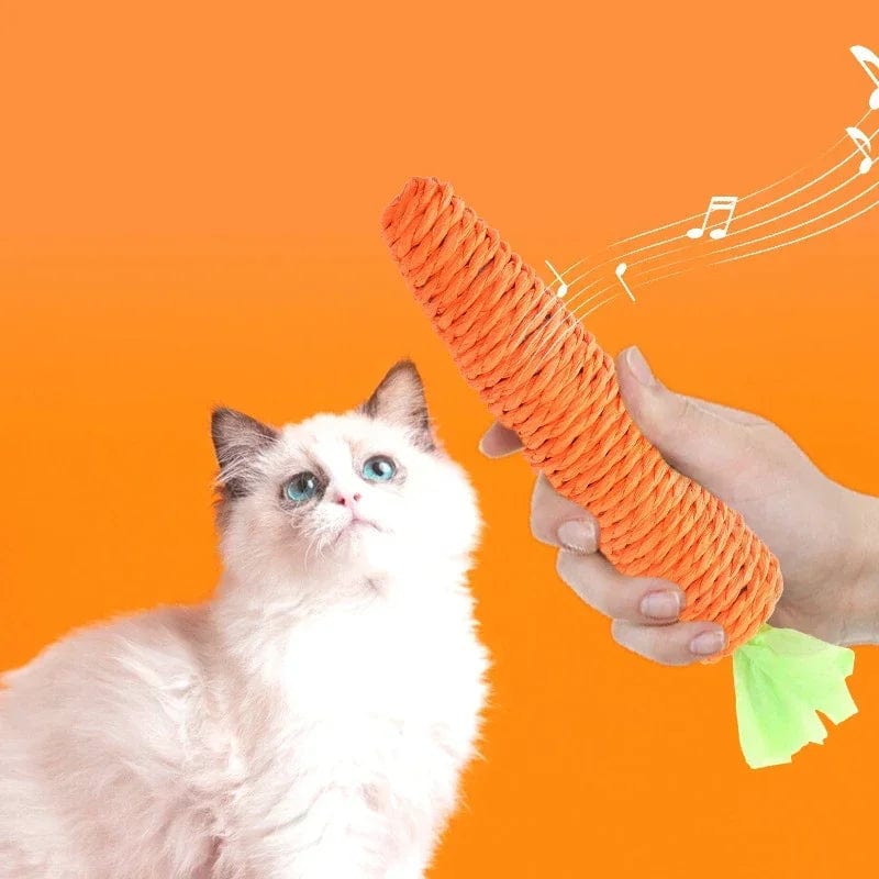 Paper Rope Cat Toy with Integrated Bell – for Small Animals