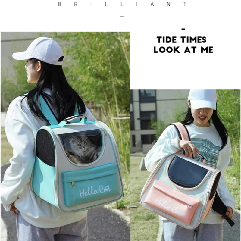 Cat and Small Dog Carrier – Windproof Backpack with Padding