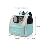 Cat and Small Dog Carrier – Windproof Backpack with Padding