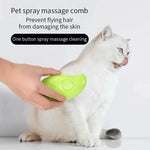 Steam Brush for Cats and Dogs – Electric Spray Comb for Grooming