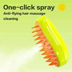 Steam Brush for Cats and Dogs – Electric Spray Comb for Grooming