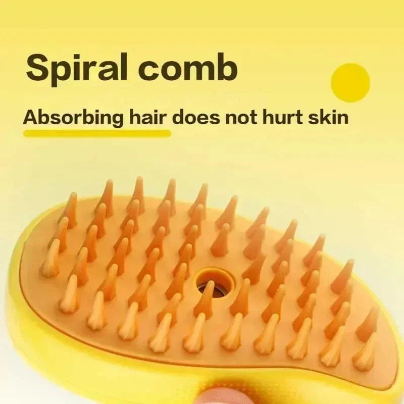 Steam Brush for Cats and Dogs – Electric Spray Comb for Grooming