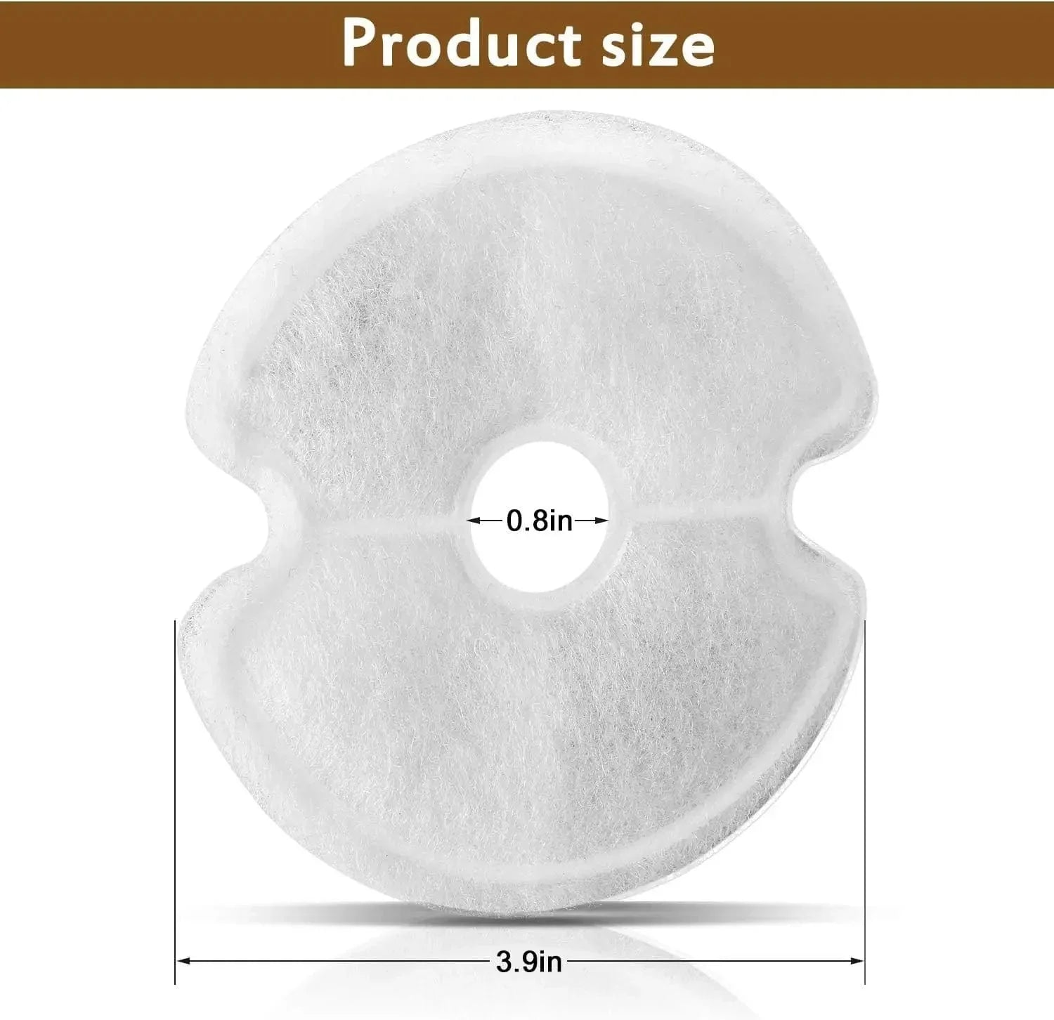 Multi-Filter for Cat Water Fountains - Replacement Filters 4/8 Pack
