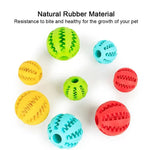 Interactive Rubber Ball for Dogs - Dental Cleaning Toy for Small and Large Dogs as well as Cats