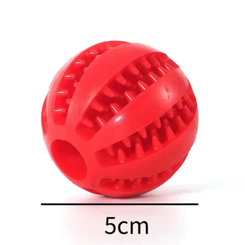 Interactive Rubber Ball for Dogs - Dental Cleaning Toy for Small and Large Dogs as well as Cats