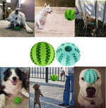 Interactive Rubber Ball for Dogs - Dental Cleaning Toy for Small and Large Dogs as well as Cats