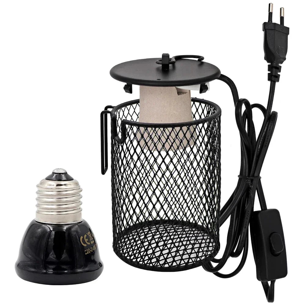 E27 Heat Lamp for Pets – Infrared Ceramic Emitter 50W/75W/100W EU Plug