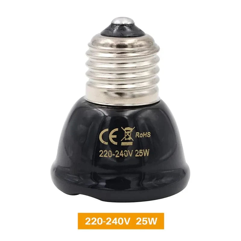E27 Heat Lamp for Pets – Infrared Ceramic Emitter 50W/75W/100W EU Plug