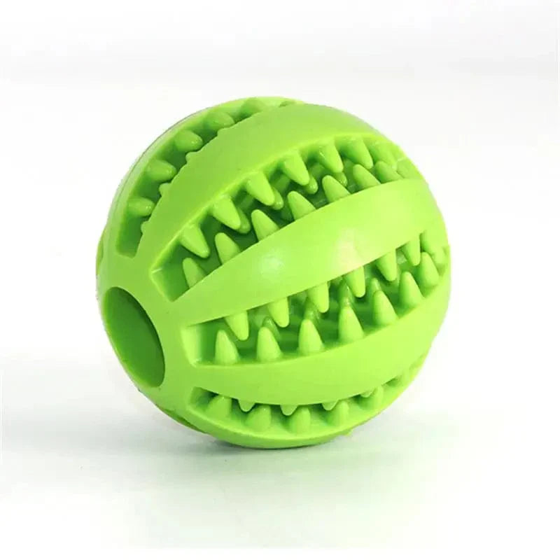 Interactive Rubber Ball for Dogs - Dental Cleaning Toy for Small and Large Dogs as well as Cats