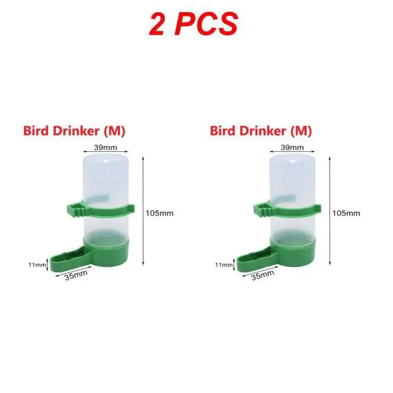 Automatic Bird Feeder made of Plastic – Food and Water Dispenser 1/2/4 Pieces