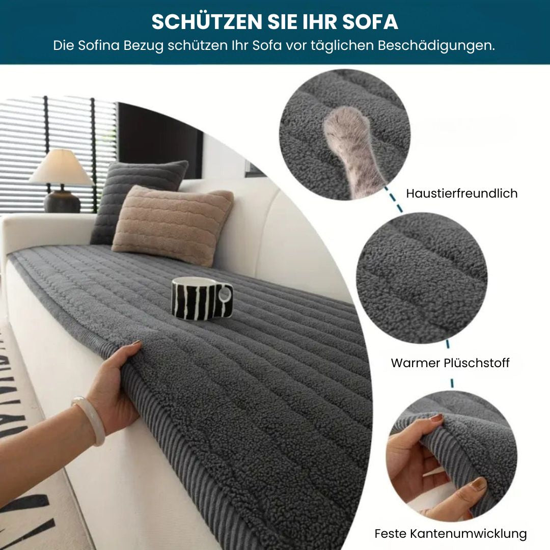 Cozy Plush Sofa Cover for Stylish Living