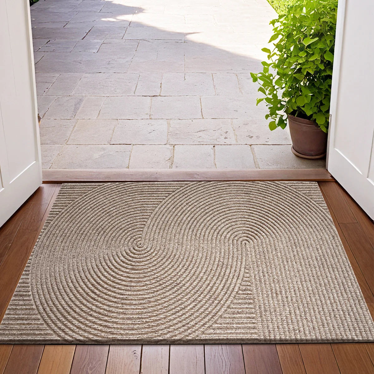 Durable Polyester Doormat for Indoor and Outdoor Use