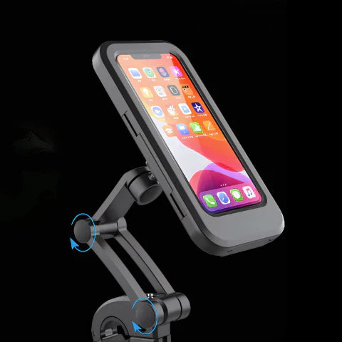 Waterproof Phone Holder for Bicycles – 360° Rotatable in Rain