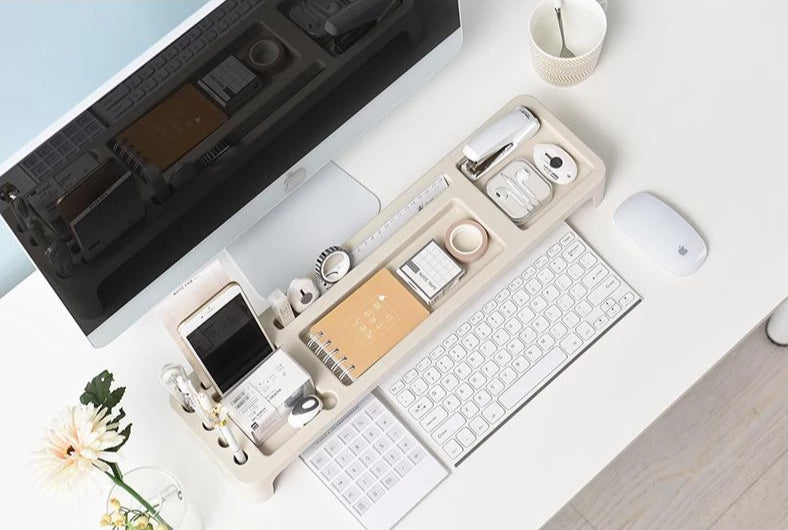Storage Shelf Organizer for Computer Workstations