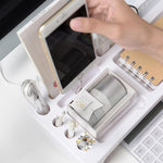 Storage Shelf Organizer for Computer Workstations