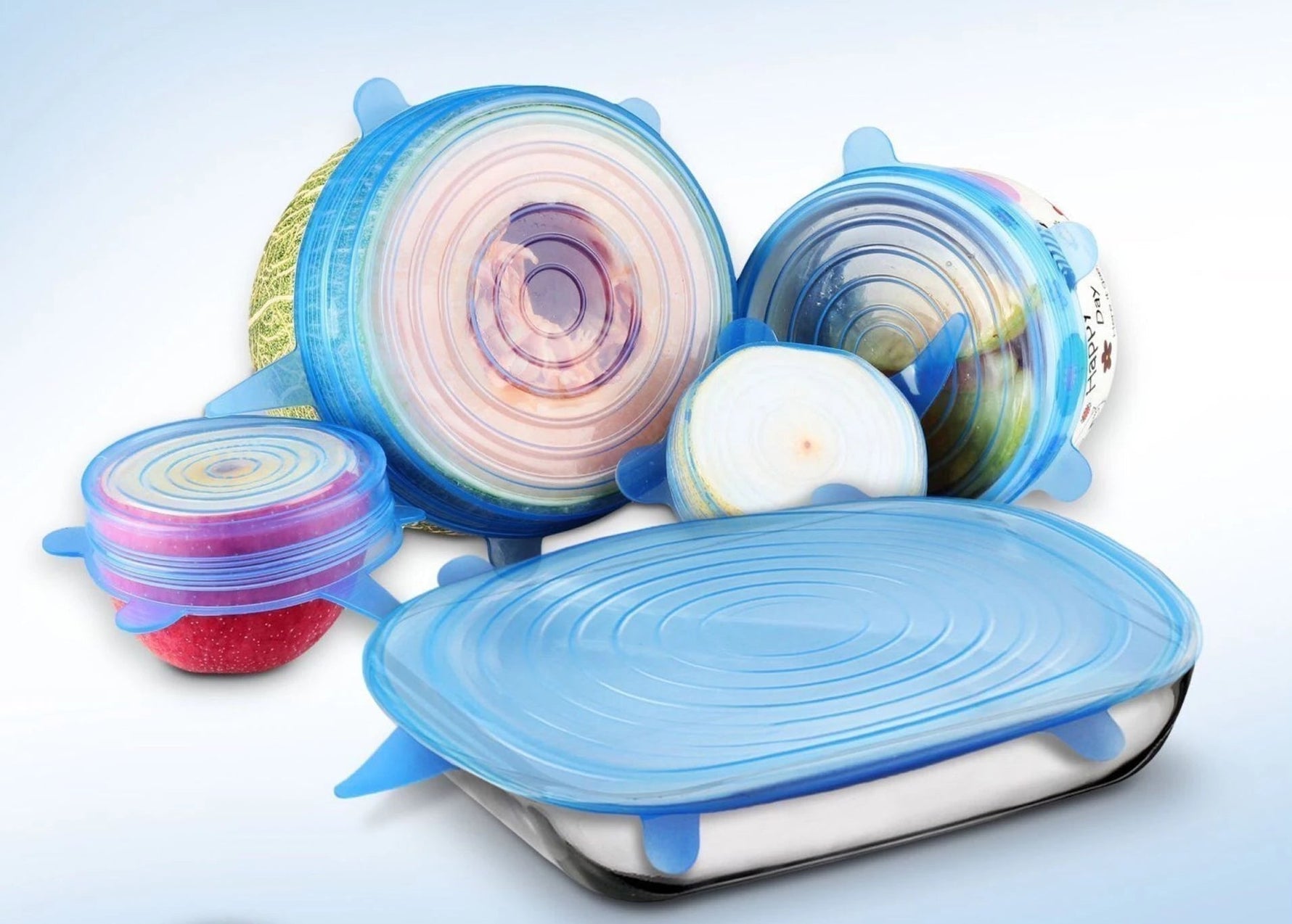 6 Reusable and Stretchable Silicone Tank Lids