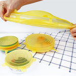 6 Reusable and Stretchable Silicone Tank Lids