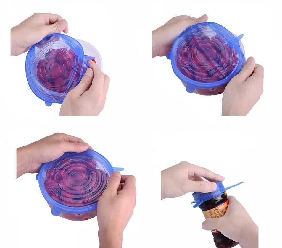 6 Reusable and Stretchable Silicone Tank Lids
