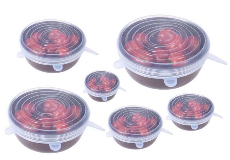 6 Reusable and Stretchable Silicone Tank Lids