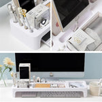 Storage Shelf Organizer for Computer Workstations