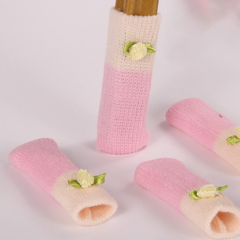 4er Set Rutschfeste Möbelbezüge mit Katzenpfoten-Design