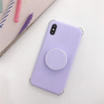 Matte Silicone Case for iPhone with Ring
