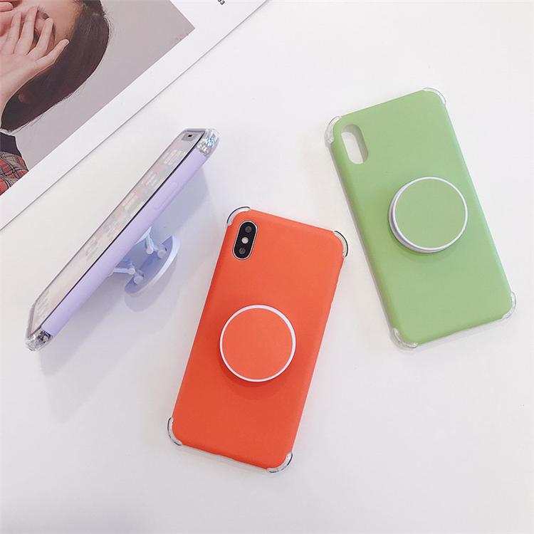 Matte Silicone Case for iPhone with Ring