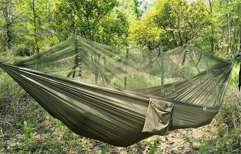 Hammock with mosquito net for campers – parachute material