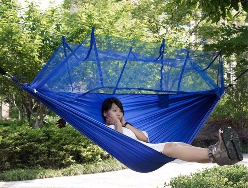 Hammock with mosquito net for campers – parachute material