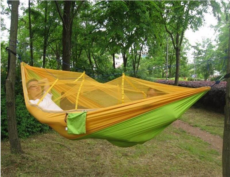 Hammock with mosquito net for campers – parachute material