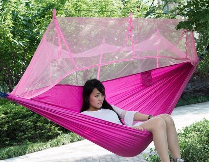 Hammock with mosquito net for campers – parachute material