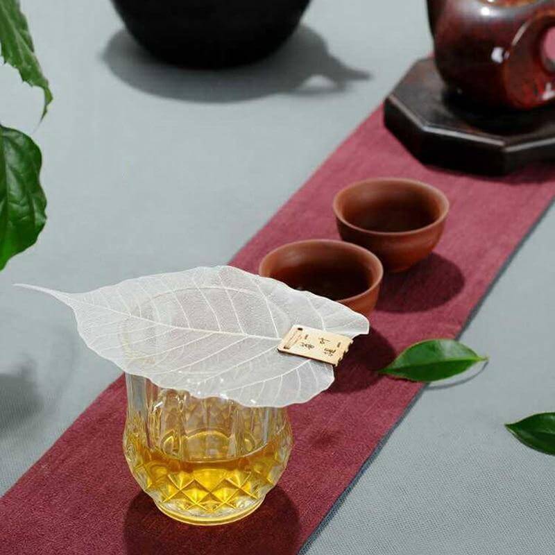 2 creative tea infusers made from Bodhi leaves