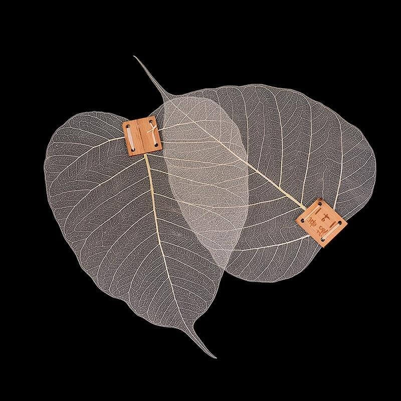 2 creative tea infusers made from Bodhi leaves