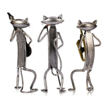 3 Mini Katzen Skulpturen für Musiker – Moderne Dekoration